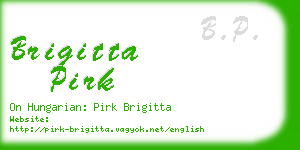 brigitta pirk business card